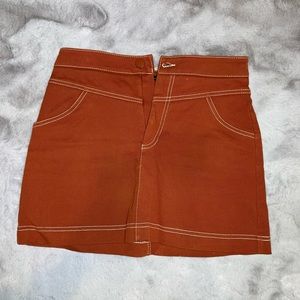 ZARA seamed mini skirt